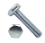 Болт М 8*25 кл.пр.5,8 оцинк. DIN933 SteelRex (шт.)  купить в Новосибирске