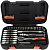 Набор торцевых головок и принадл. 1/4" 6гр.(3-13мм) 53 предм. пласт.кейс АвтоDело купить в Новосибирске - ТД Монолит